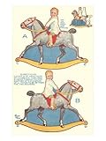 IMAGE OF Cut-out Model of Rocking Horse Stretched Canvas Poster Print, 18x24