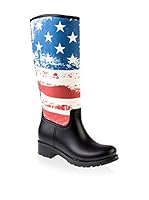 ZZ-SILENCE of the BEES Botas de agua Flag (Negro / Multicolor)