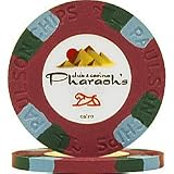Red Pharaoh's Club & Casino PaulsonT Top Hat & Cane Chip