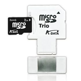 A-DATA MICRO SDHC 2GB 1�A�_�v�^�[�t��