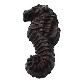 J. Michelle Chocolatier Signature Valrhona Solid Dark Chocolate Seahorse, 2-Count Bag