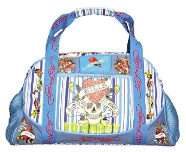 ED HARDY 100% Original Stripe Diaper Bag Blue 41TdbIL8%2BQL. SL500 ED HARDY 100% Original Stripe Diaper Bag Blue