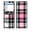 Pink Plaid Design Protective Decal Skin Sticker for Apple iPod nano 4G (4th Generation) Player