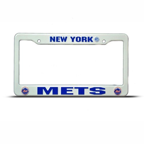 New York Mets Plastic Mlb License Plate Frame Tag Holder