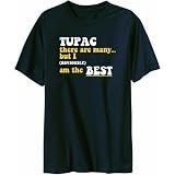 Tupac There Are Many... But I (obviously) Am The Best Male Names Mens T-Shirt (Navy Blue, Sizes X-Small - XXX-Large)