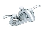 KOHLER K-12266-4-CP Fairfax Centerset Lavatory Faucet, Polished Chrome