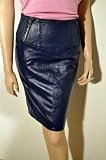 Damen Lammnappa Leder Rock royal blau Gr��e 36-44, Artikel Kolkatta