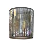 Biedermann & Sons Glass Votive or Tea-Light Candleholders, Mirrored Mosaic Design, Set of 6