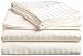 Elaine Karen Striped 4PC Queen Sheet Set, Ivory