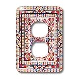 Susan Brown Designs General Themes - Basket Medallion Quilt - Light Switch Covers - 2 plug outlet cover