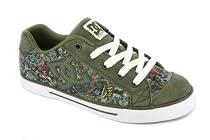 DC CHELSEA LADIES SKATE TRAINERS OLIVE /WHITE