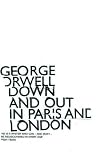 Down and Out in Paris and London