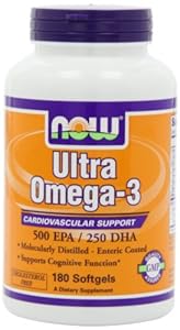 Now Foods Ultra Omega 3, Fish Oil Soft-gels, 180-Count