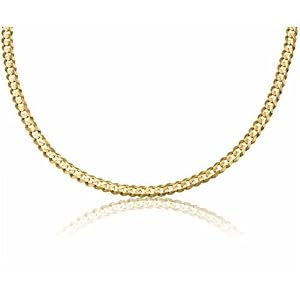 Men's 14K Yellow Gold Curb Necklace