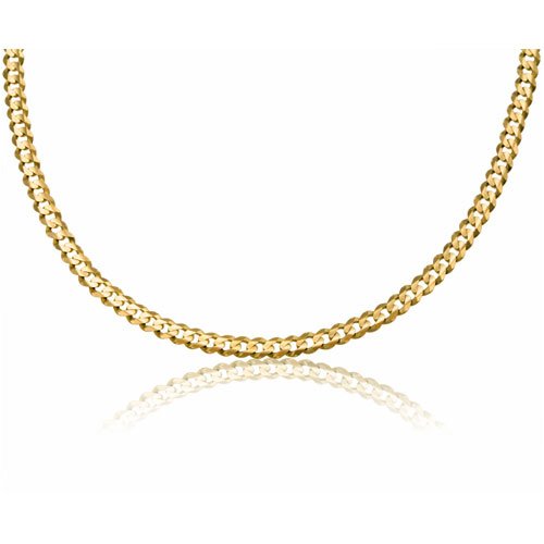Men’s 14K Yellow Gold Curb Necklace