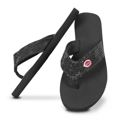 Cincinnati Reds Women's Sequin Strap Flip Flops