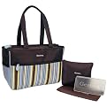 Gerber Diaper Bag Tote- Brown/Blue