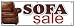 72" SOFA SALE BANNER SIGN couch furniture store signs