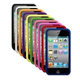 Cbus Wireless Ten Silicone Cases / Skins / Covers for Apple iPod Touch 4 / 4G / 4th Gen - Black, White, Orange, Purple, Yellow, Green, Light Pink, Hot Pink, Red, Blue