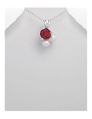 Rose Corals Pendant Necklace