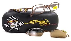 AUTHENTIC ED HARDY EYEGLASSES EHK 103 LATT TATOO