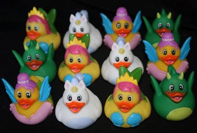 12 pc fairy tale theme rubber ducks  more detail click!