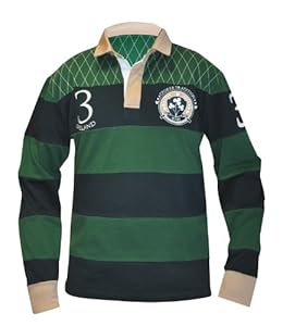 Croker Green and Navy Traditional LS Rugby-M