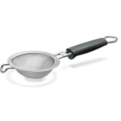 Kitchen Colander Strainer w/ 5-in Silicone Handle Stainless - Polder #KTH-1005-75