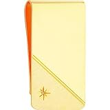 Gold Plated 0.001 cttw Diamond Star Money Clip