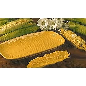 Barbeque Grill Corn on the COB Serving PLATTER plate by Tribeca Blu