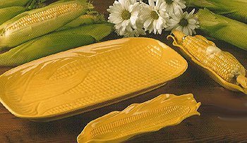 Barbeque Grill Corn on the COB Serving PLATTER plate by Tribeca Blu