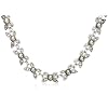 Crystal Leaf and Grey Pearl Necklace by Margot Townsend