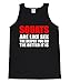 FTD Apparel Men's SQUATS are like SEX Funny GYM Motivation Tank Top