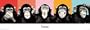 The Chimp - Slim-Poster - Compilation + 1 Packung tesa Powerstrips � - Inhalt 20 St�ck