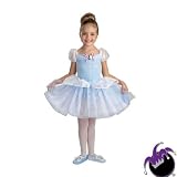 CHILD Disneys Cinderella Ballerina Costume - Official Disney Trademark Cinderella (Slippers and tights not included)