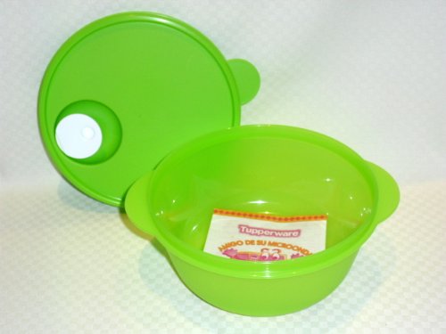 Tupperware Crystalwave 6.25 Cup Microwave Bowl Vented. Green