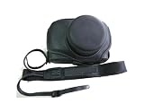 2 Parts Hard Leather Case with Tripod Fixing for Olympus E-P1 E-P2 EP1 EP2 E-PL1 EP-L1 Camera with 17mm & 14mm to 42mm lens(Black)