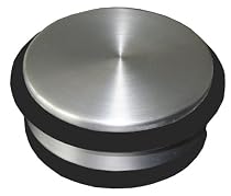 2 Tuerstopper in hochwertigem Edelstahlfinish DM=108mm
