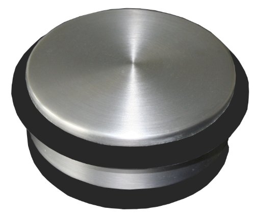 2 Tuerstopper in hochwertigem Edelstahlfinish DM=108mm