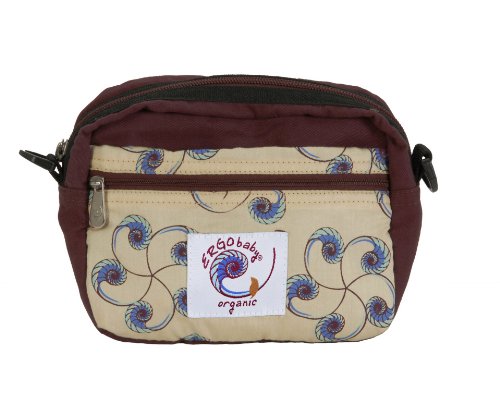 Ergo Baby Carrier Front Pouch Accessory ~ Organic Cranberry Nautilus
