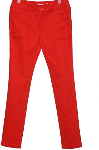 Broadcast Women's Skinny Ankle-Length Pencil Pants Large Red
