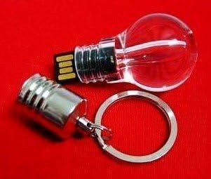 SELCOA 8GB Light Bulb style USB flash drive (It really lights up when you plug it in!)(Blue)