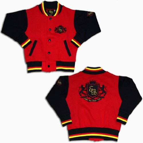 Kinder Jungen Mädchen Deutschland COLLEGE Jacke Baseball Collegejacke Sweatjacke Gr. 116 limitierte Auflage