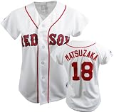Daisuke Matsuzaka Majestic Replica Boston Red Sox Women's Jersey