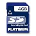 Platinum - Carte M�moire SD - 4 Go