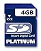 Produkt-Bild: Platinum Secure Digital (SD) Card 4GB Speicherkarte