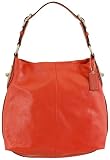 Coach Peyton Patent Leather Shoulder Bag Coral
