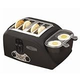 4 Slice Egg and Toaster Black