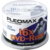 Samsung Pleomax - 50 x DVD-R - 4.7 GB 16x - ink jet printable surface - spindle - storage media