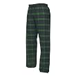 Blackwatch tartan plaid check tie cord flannel cotton pants for lounging, sleep, sports. Unisex relaxed fit,